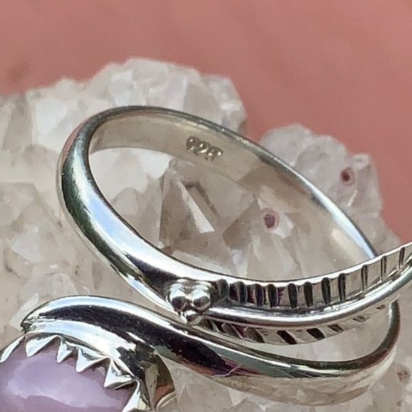 BOUTIQUE ROSE QUARTZ 925 STERLING SILVER RING, 6 - Picture 2 of 11